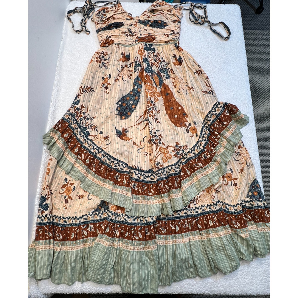 Ulla Johnson Portia Floral Print Midi Dress Boho Cottagecore Costal Summer, Sz 6 - Picture 4 of 14